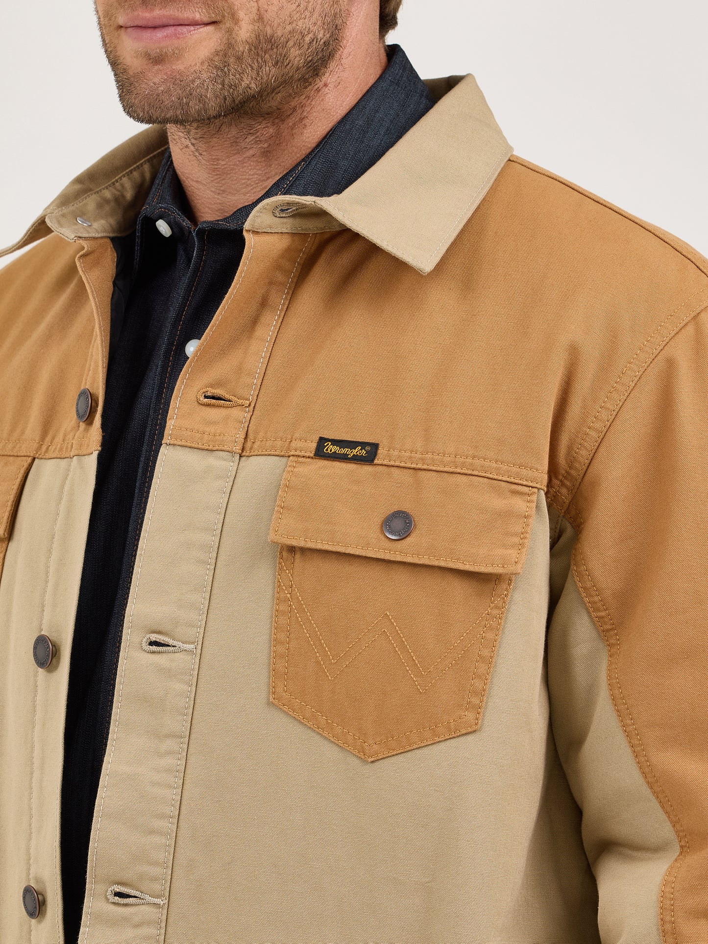 Wrangler® Mixed Canvas Chore Coat