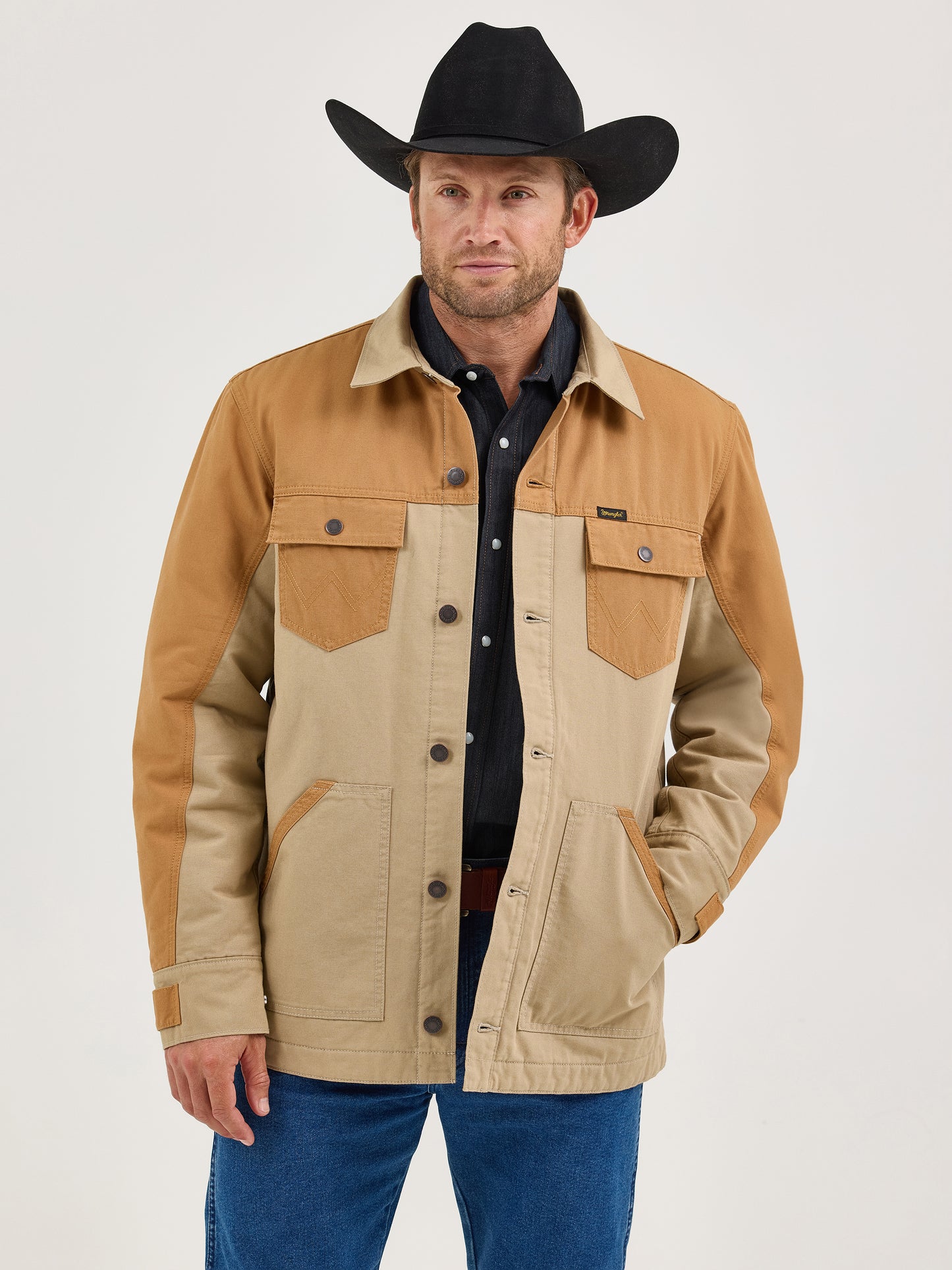 Wrangler® Mixed Canvas Chore Coat