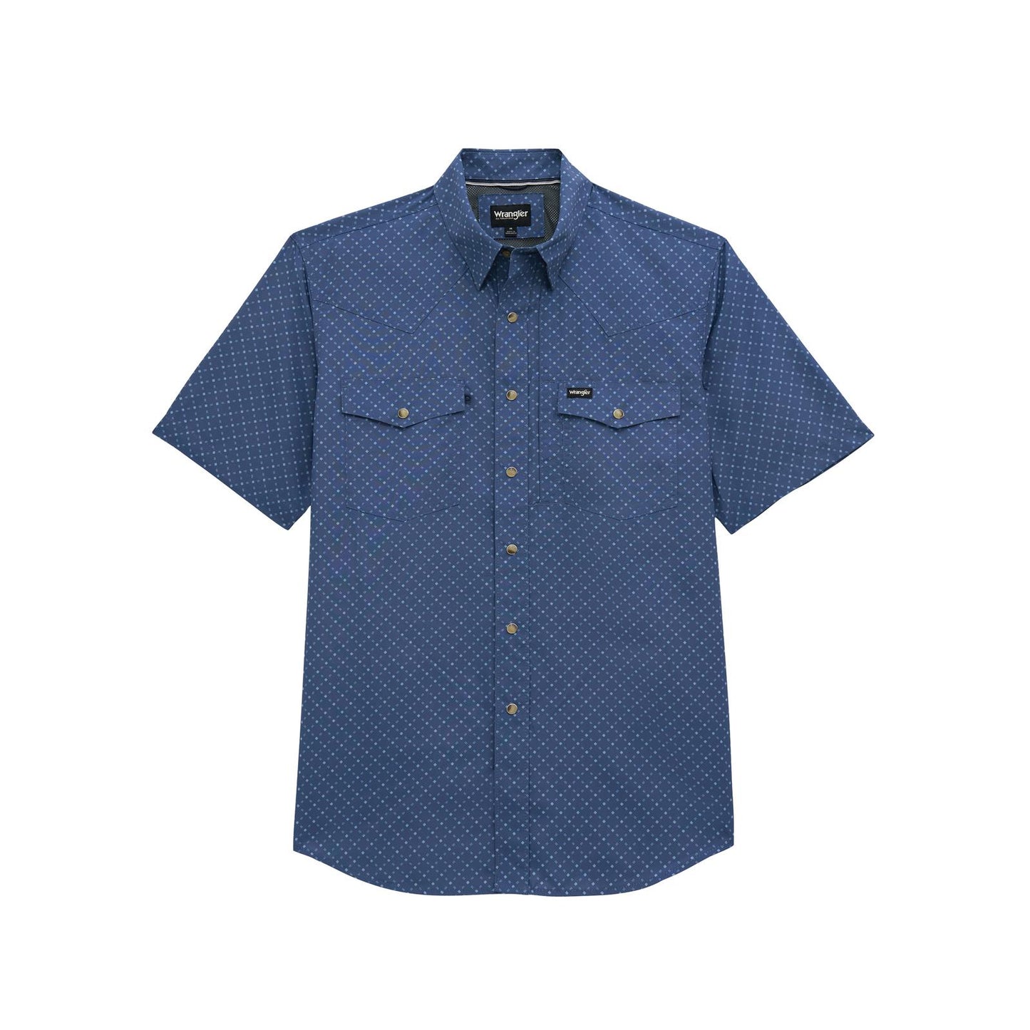 Wrangler Short Sleeve Western Performance Latigo Indigo