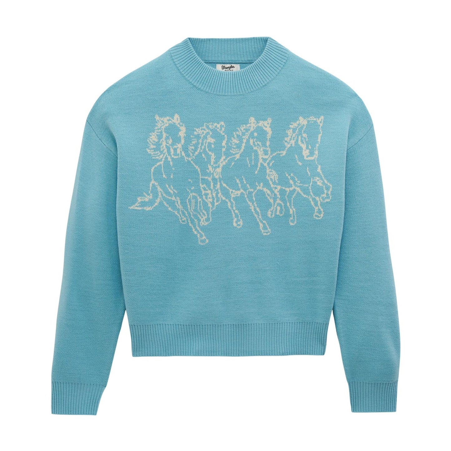 Wrangler Retro® Punchy Sweater Crew -Blue