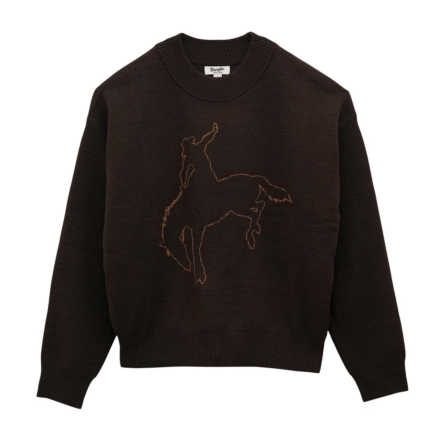 Wrangler Retro® Punchy Sweater Crew - Brown