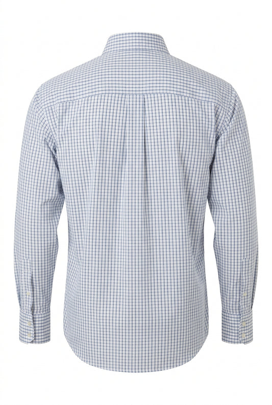 Wrangler® George Strait Stretch Shirt – Blue/White
