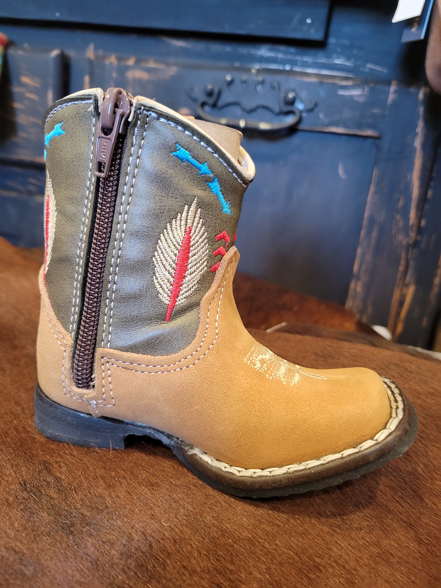 Kids Square Toe Boots