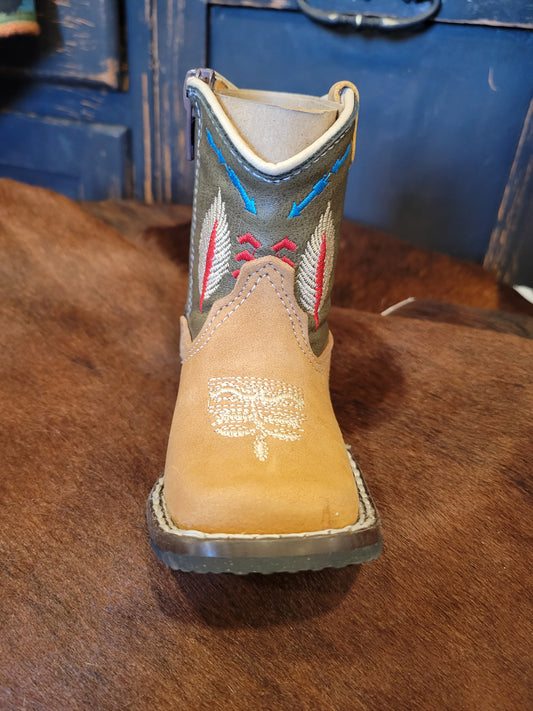 Kids Square Toe Boots