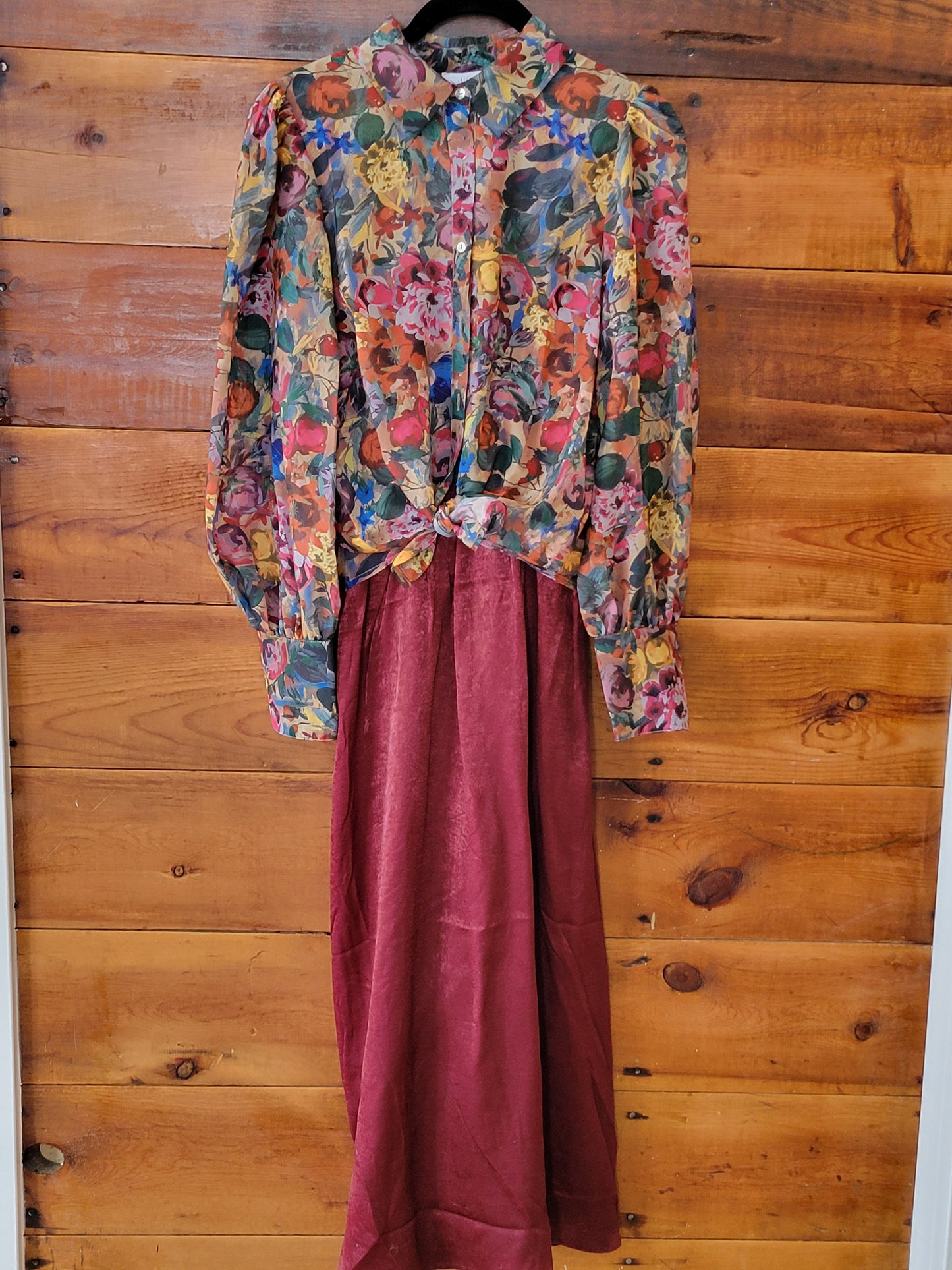 Crushed Satin Strap Dress