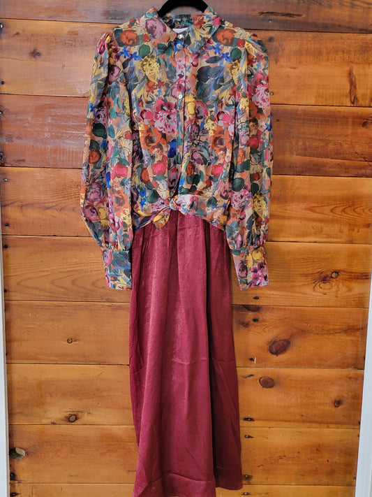 Crushed Satin Strap Dress