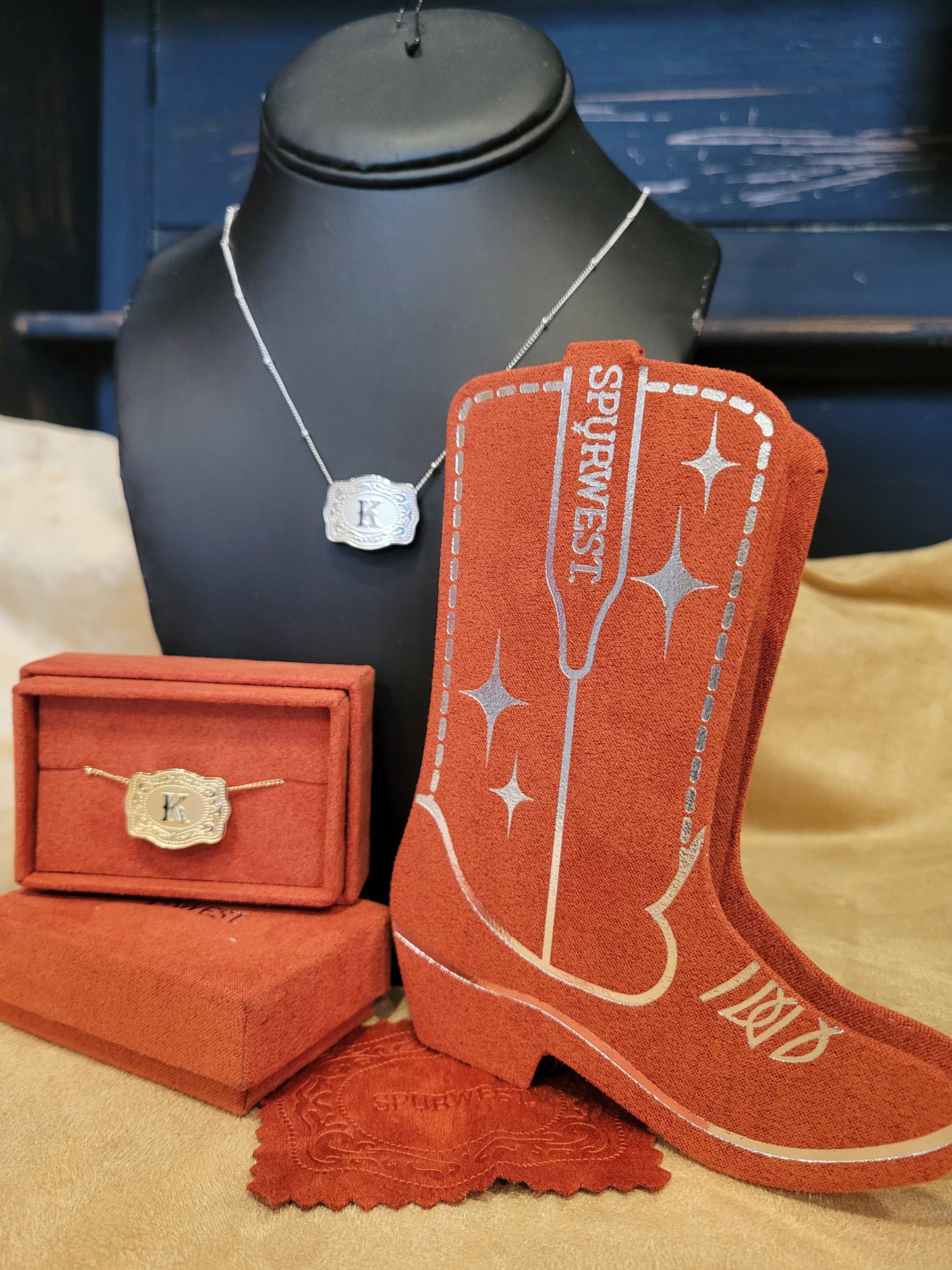 Mini Belt Buckle Necklace - White Owl Creek Boutique