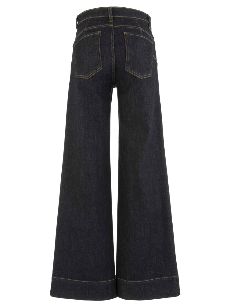 Back view of Maya High Rise FAB AB Wide Leg Jeans by KUT From the Kloth