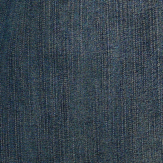 Close-up of the blue denim fabric texture for the Wrangler women’s Western snap shirt.