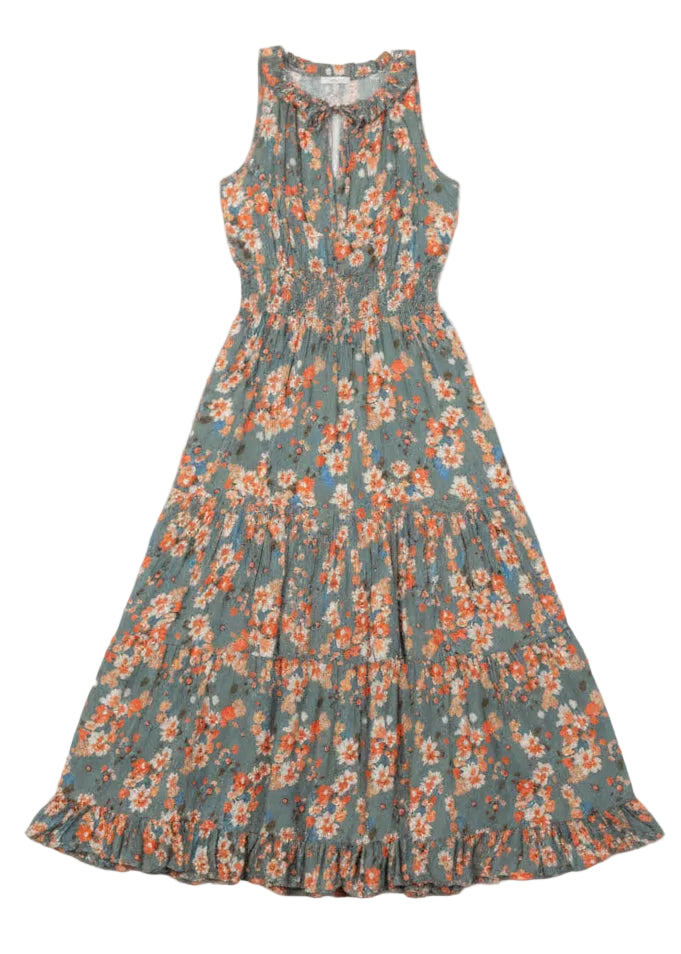 Watercress dress flat lay