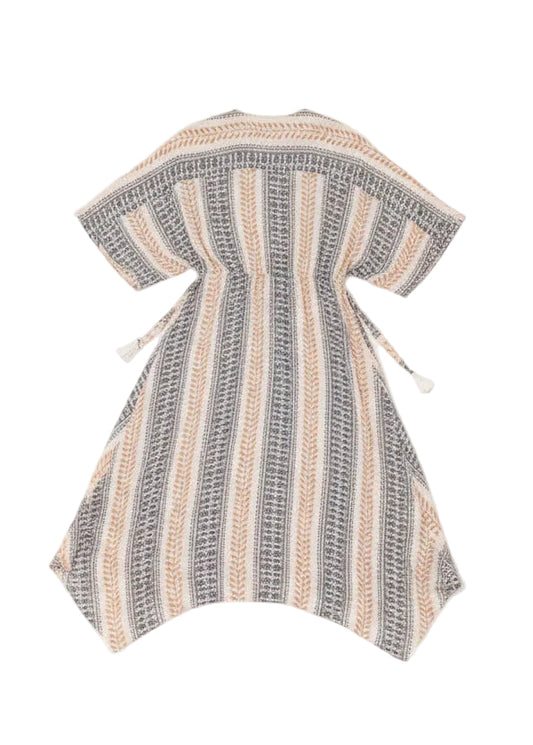 Back view of Butterfly Sleeve Dress