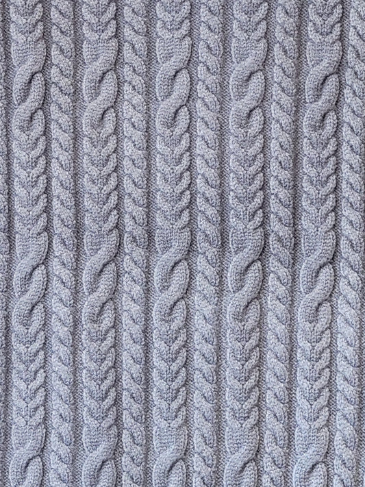 Blue Cable Knit Vest