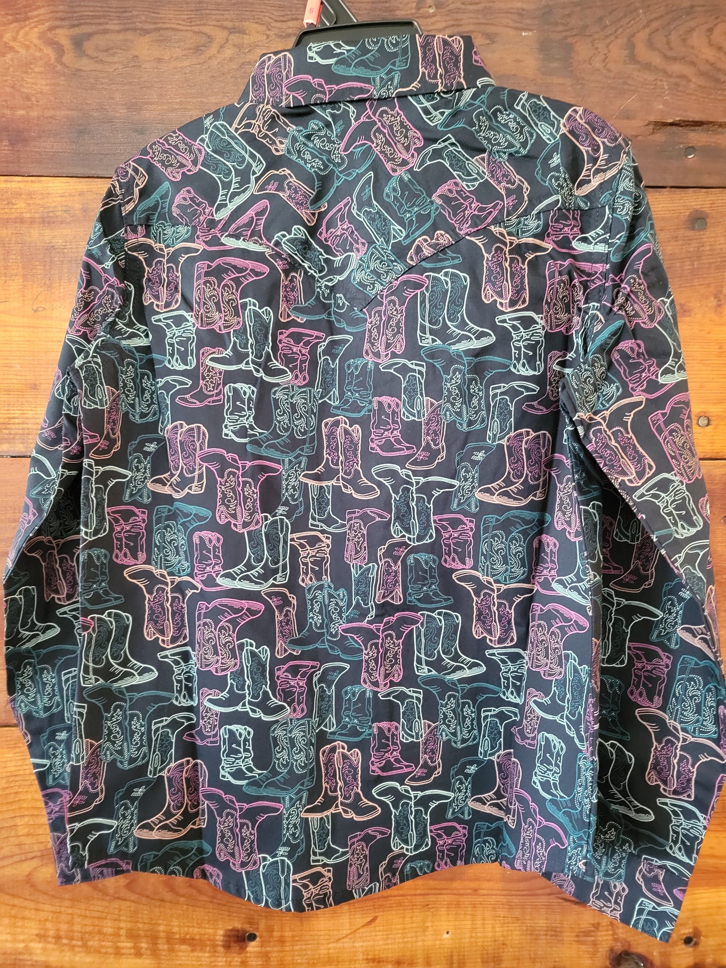 Black Boots Snap Shirt