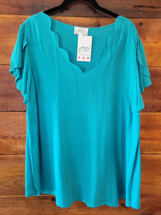 Scallop Tulip Blouse