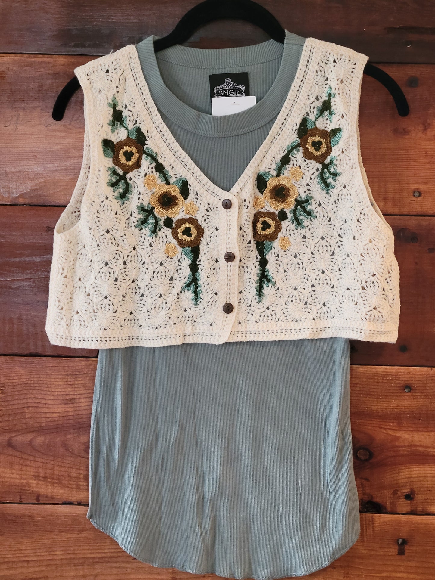 V-Neck Crop Vest
