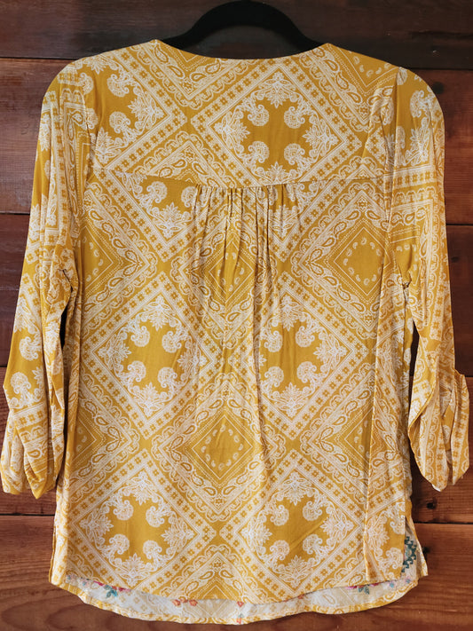 Marigold Floral Top