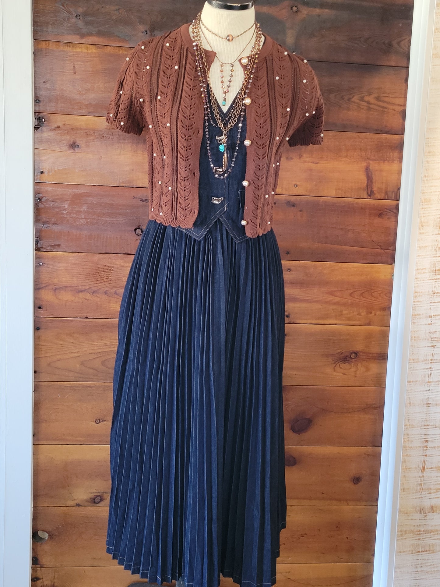 Pearl Embellished Short Sleeve Sweater - White Owl Creek Boutique