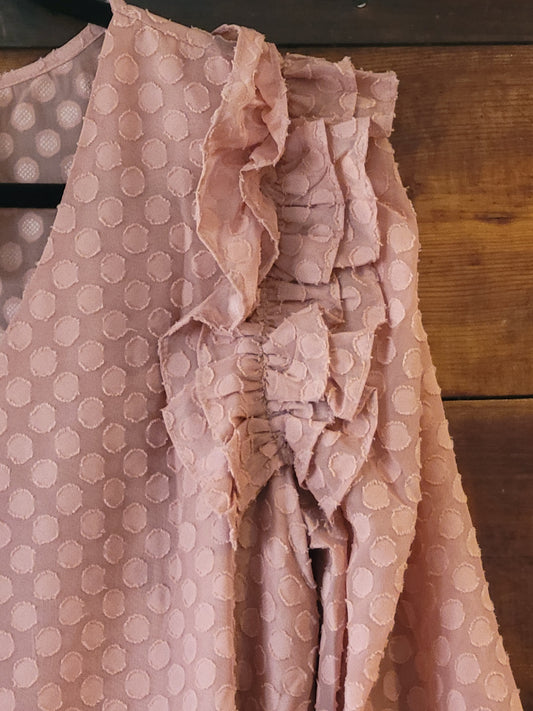 Ruffled Dot Blouse