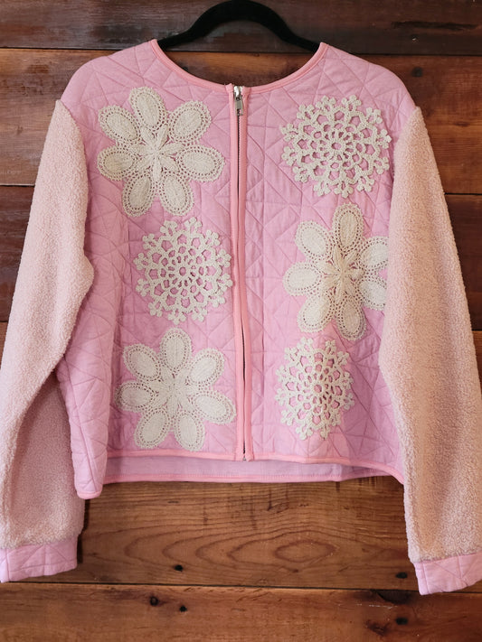 Pink Quilted Jacket