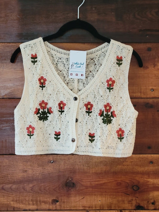 V-Neck Crop Vest