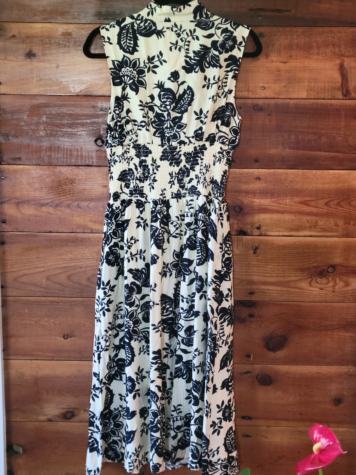 Navy Floral Zip Dress - White Owl Creek Boutique