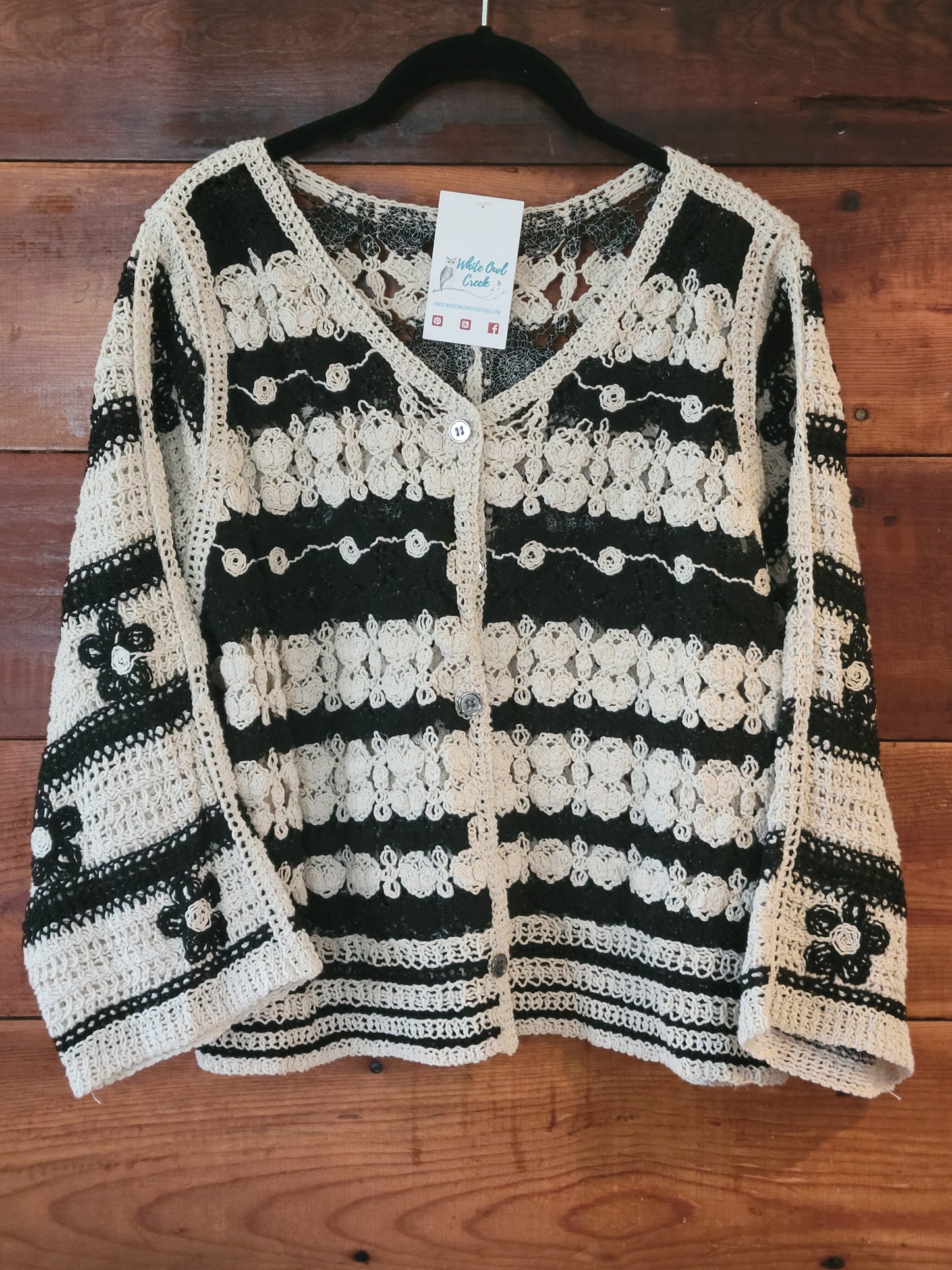 Neutral Black Cardigan