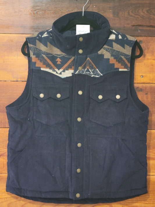 Navy Courdroy Vest