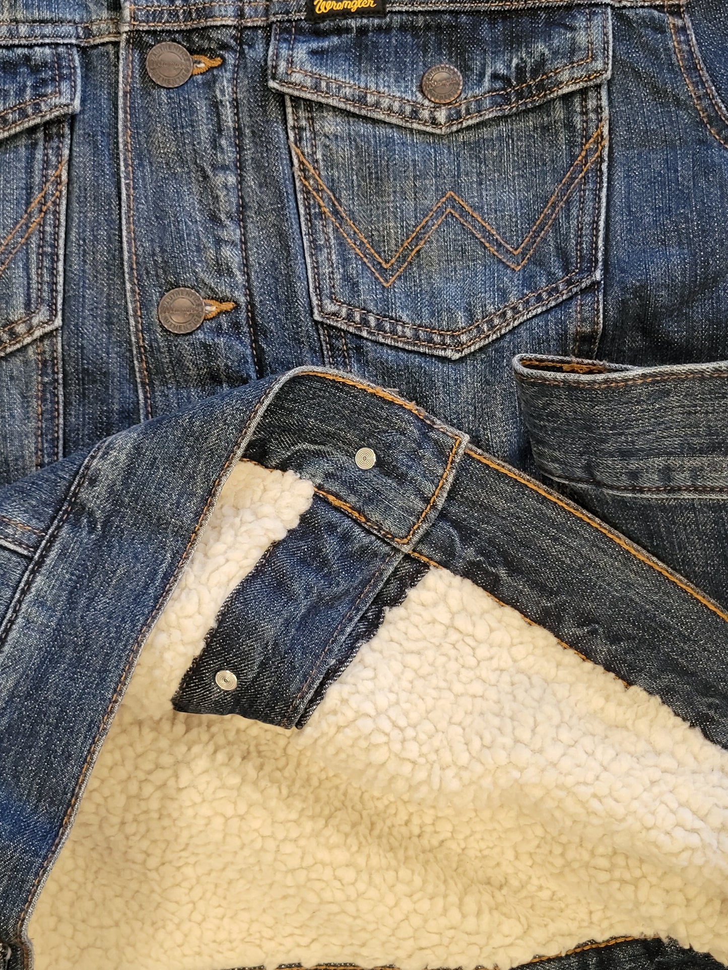 Wrangler Retro® Denim Jacket - Sherpa Lined