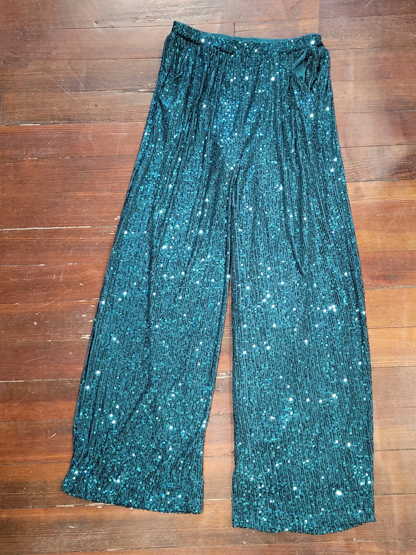 Green Sequin Pants