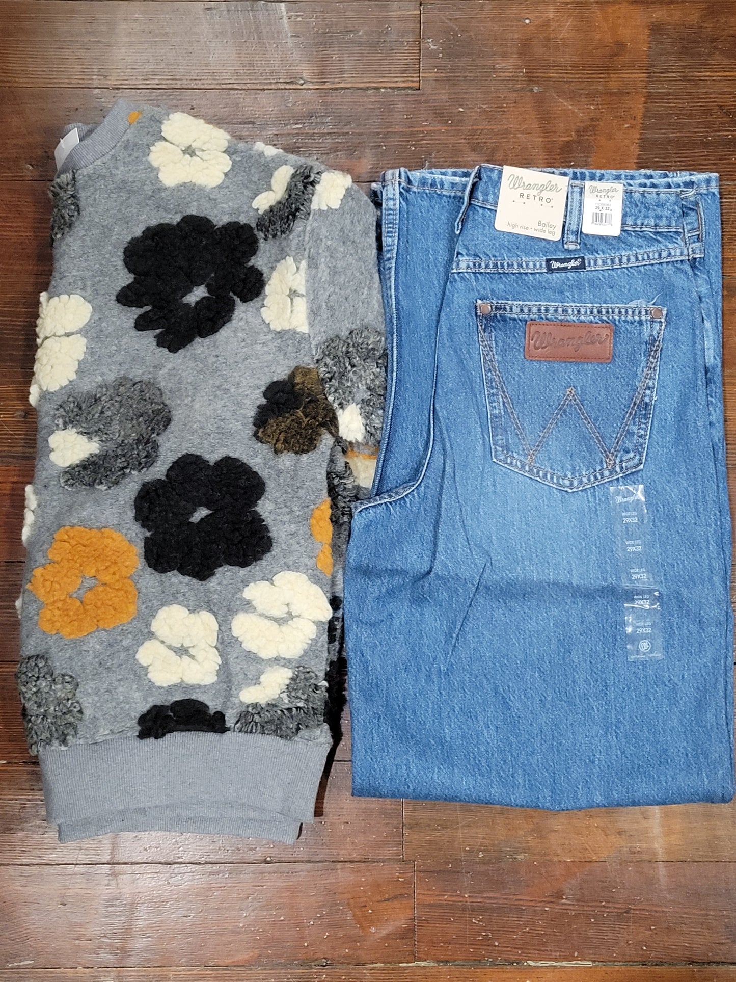 Puff Flowers Sweater