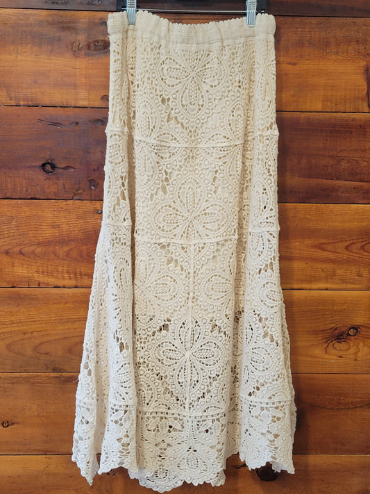 Lined Crochet Skirt