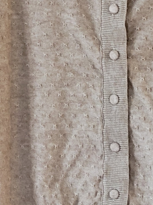 Short Sleeve Button Up Knit Cardigan