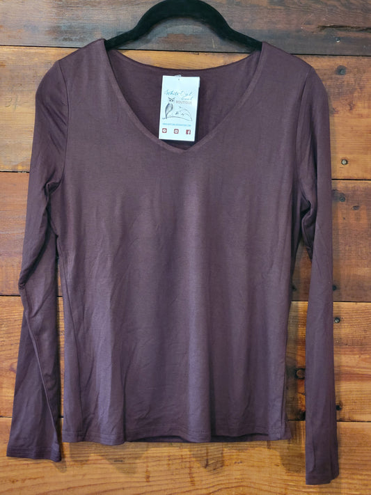 Long Sleeve V-Neck Tee