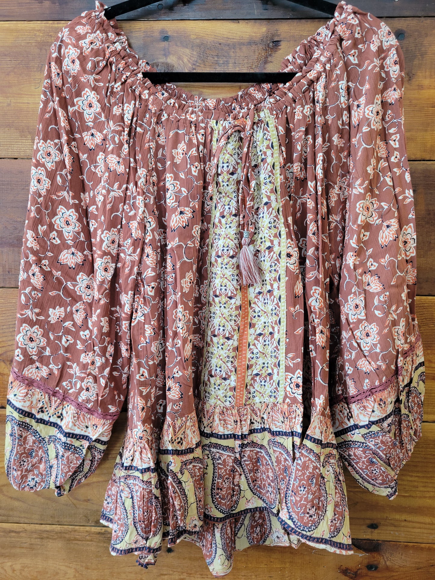 Rust Long Sleeve Top