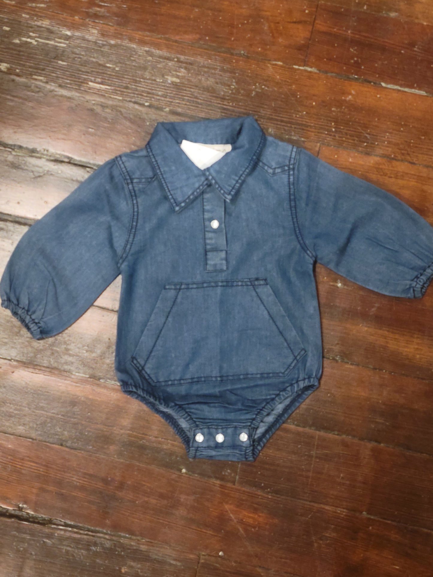 Denim Pocket Onsie