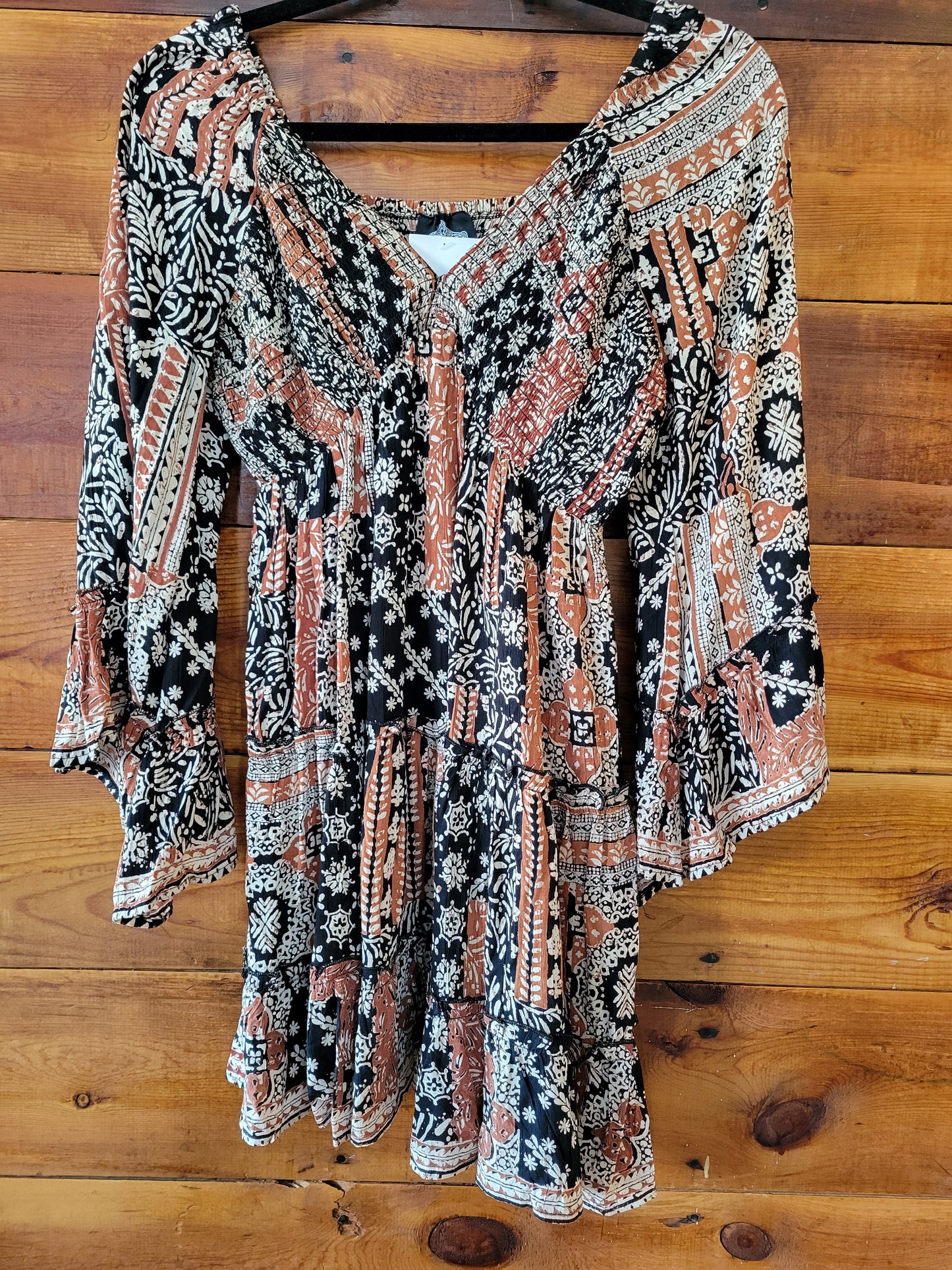 Bell Sleeve Mini Dress