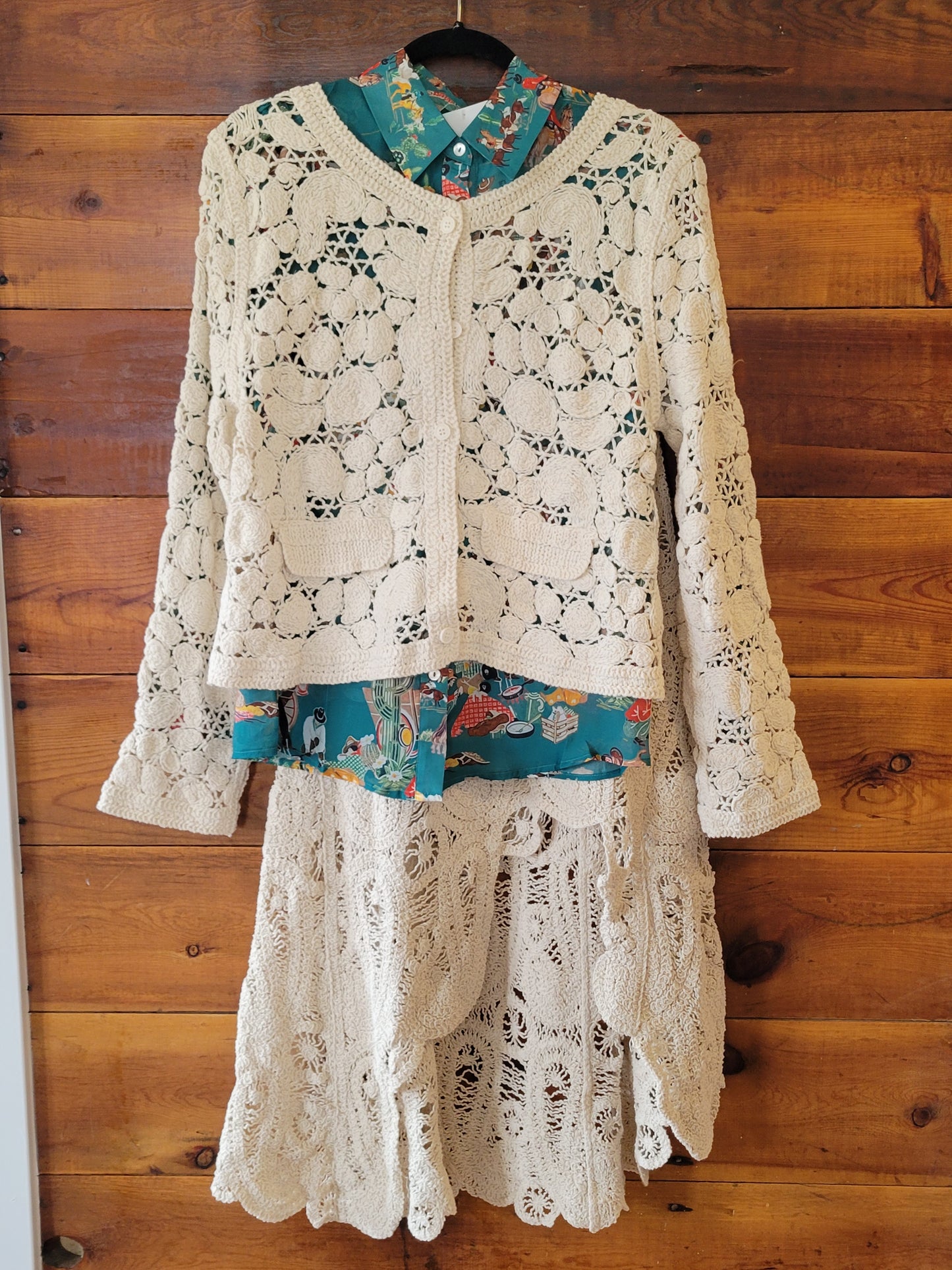 Natural Crochet Skirt