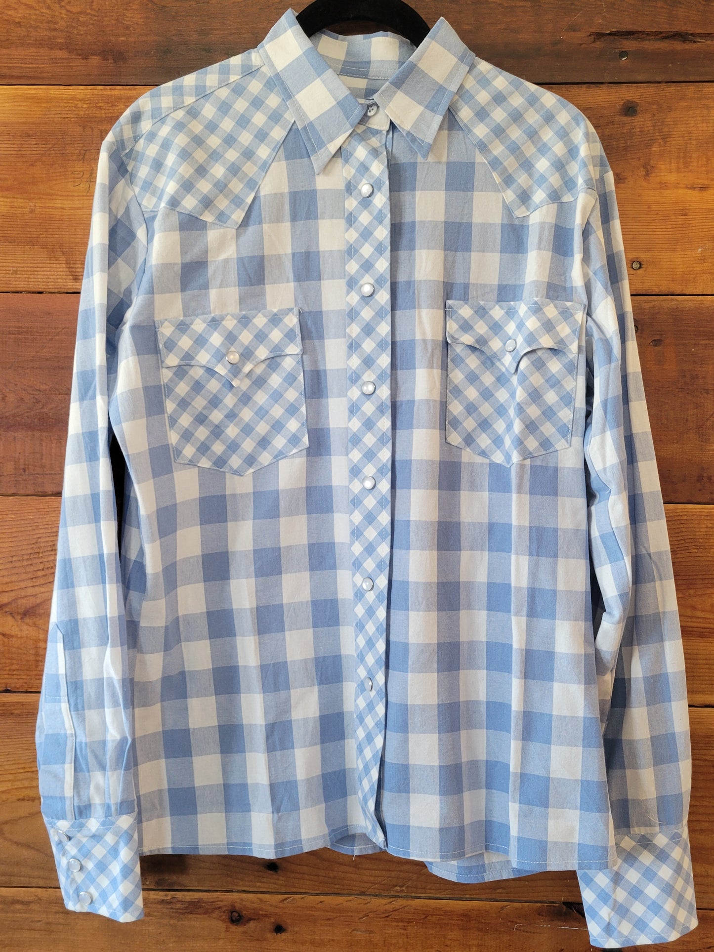 Gingham Snap Top - White Owl Creek Boutique