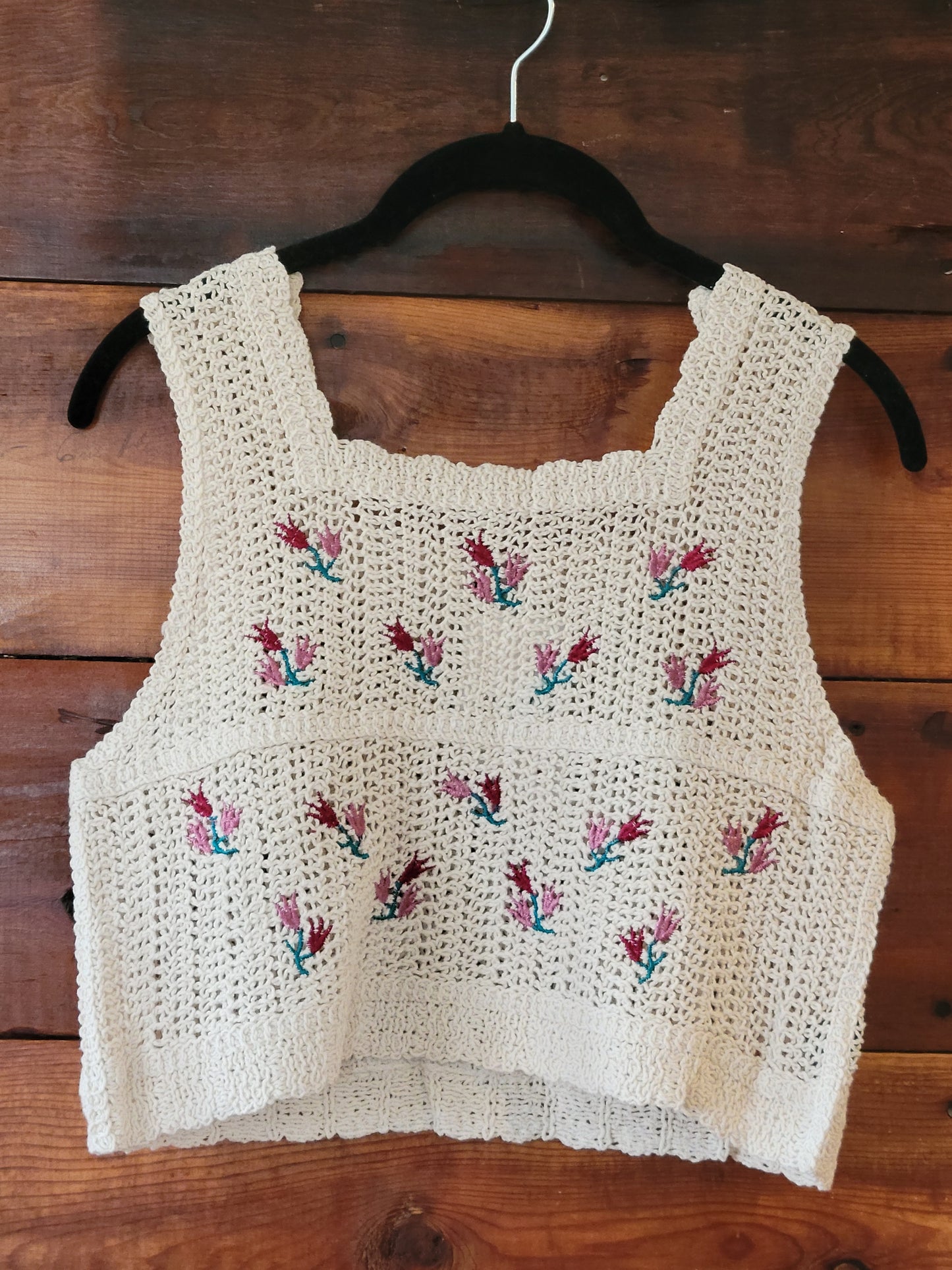 Crop Chrochet Tank