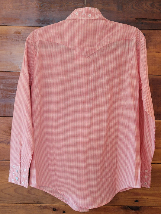 Red Eyelet Snap Shirt