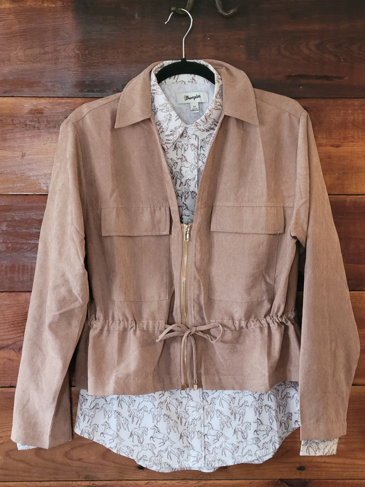 Sahara Drawstring Utility Jacket - White Owl Creek Boutique