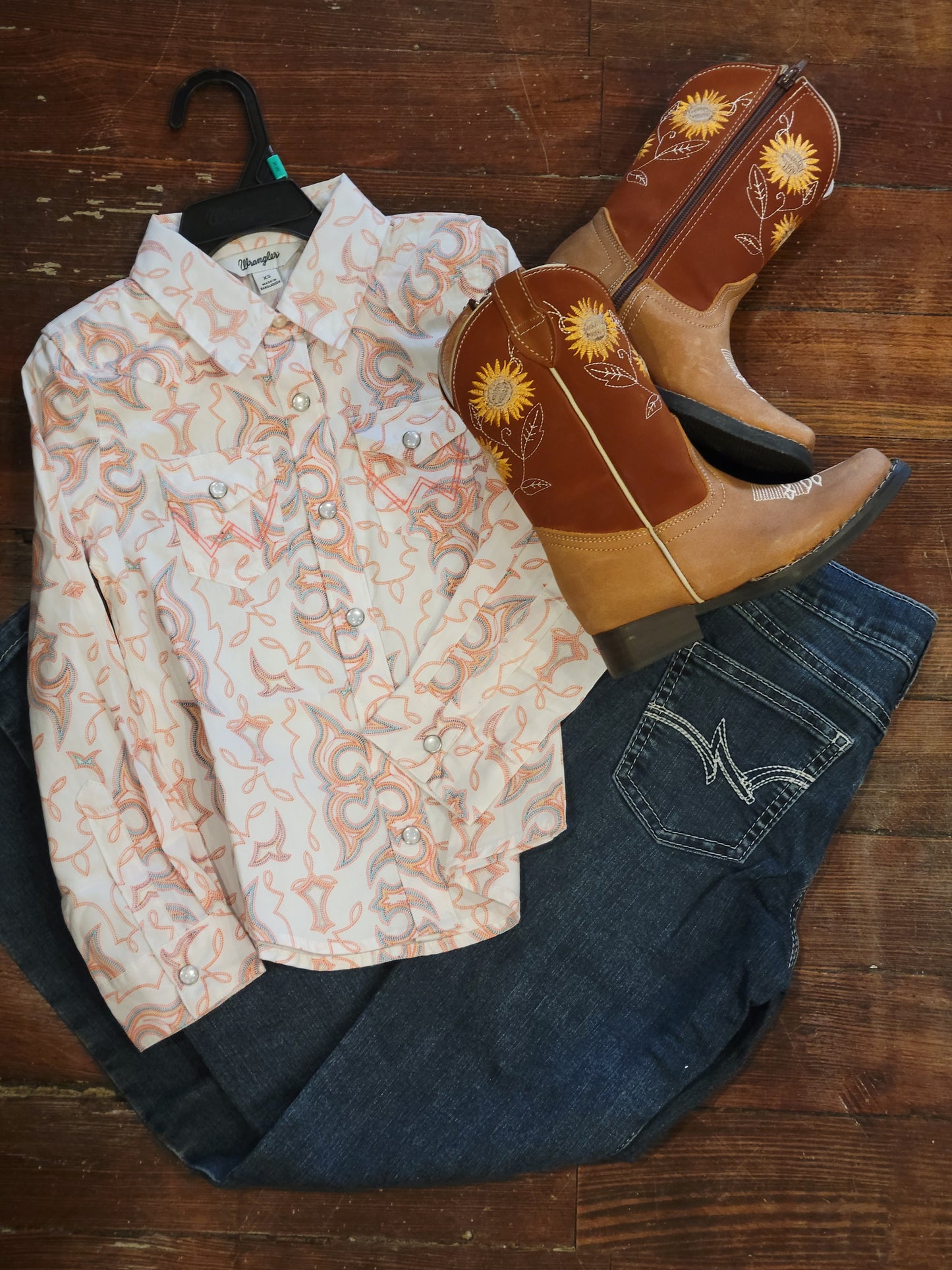 Wrangler Girls Bootstisch Snap Shirt