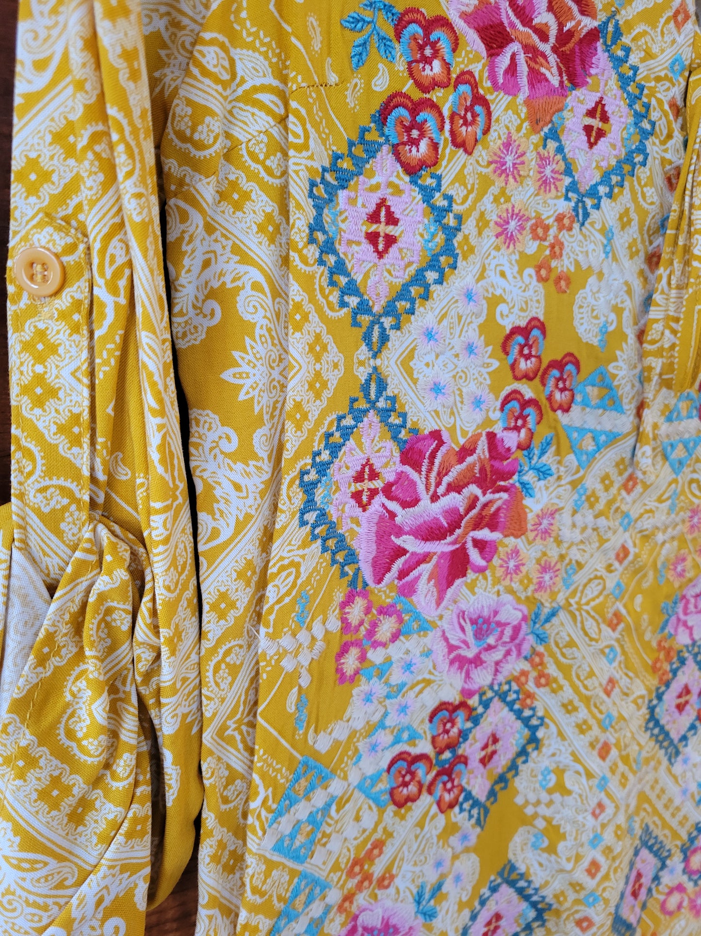 Marigold Floral Top