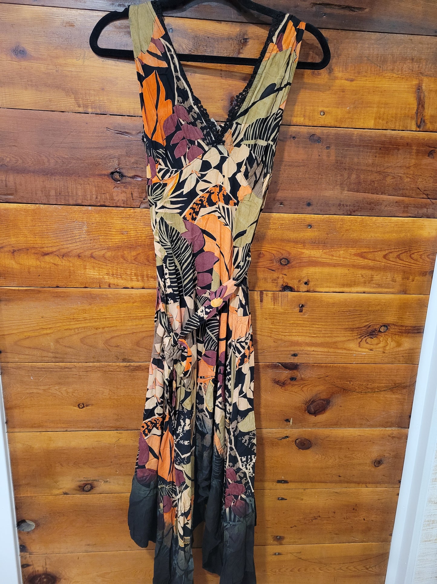 Hanky Hem Orange Dress