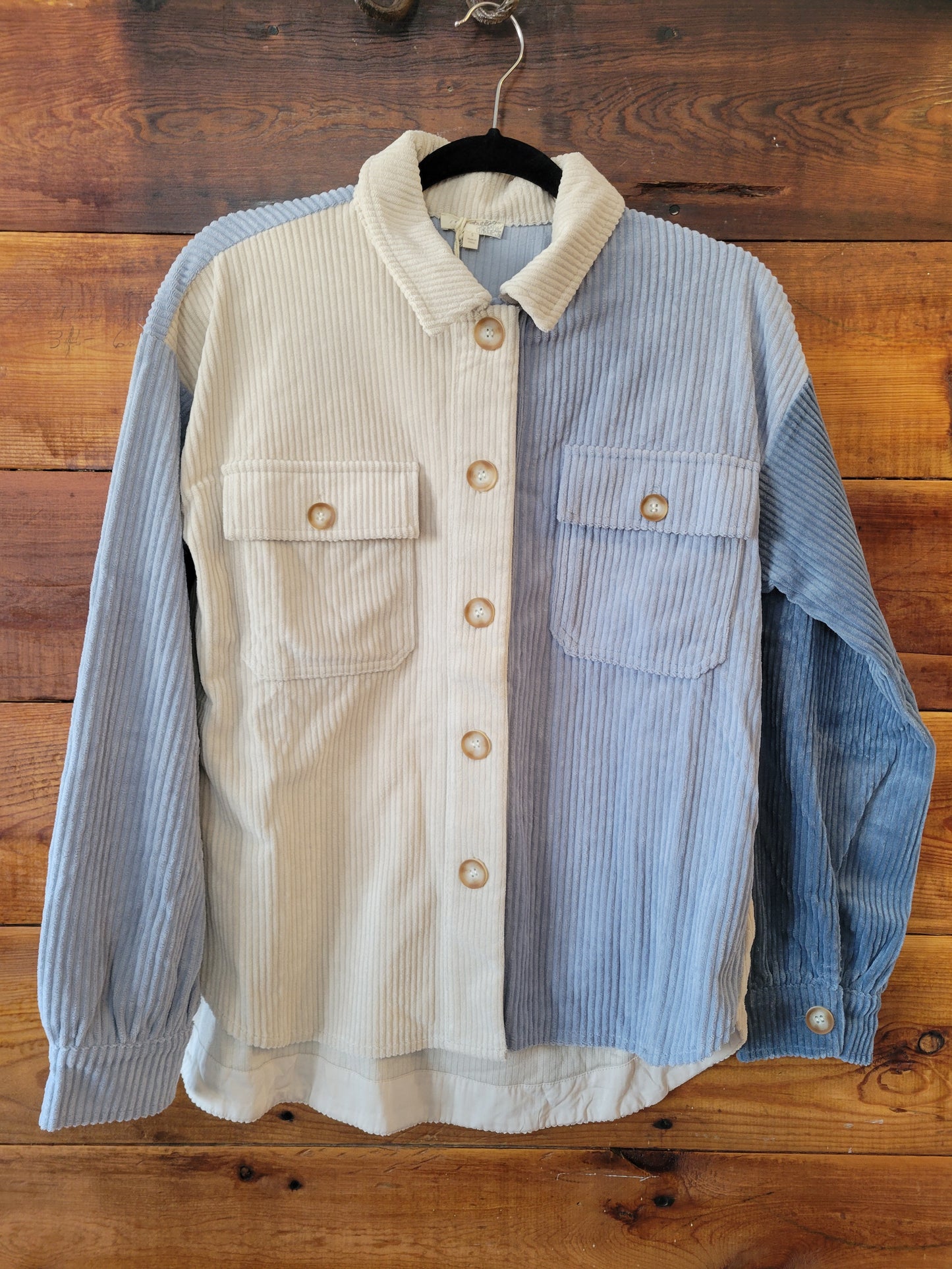 Block Corduroy Shacket