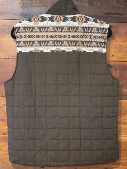 Brown Quilted Vest