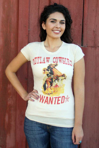 Outlaw Cowgirl Wanted - White Owl Creek Boutique