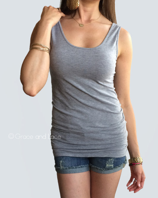 Grace & Lace Perfect Fit Tank - White Owl Creek Boutique