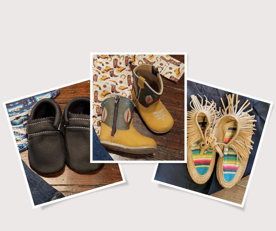 Lorec Ranch Moccasins, Kids moccasins, Kids boots