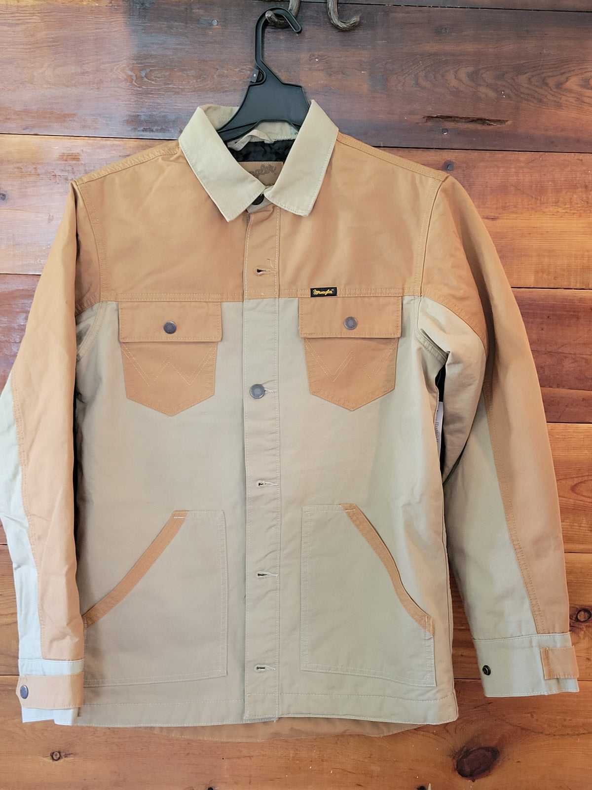 Wrangler® Mixed Canvas Chore Coat - White Owl Creek Boutique